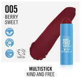 Rimmel London Kind & Free, 005 Berry Sweet, Multi-Stick, For Cheeks and Lips-2pack