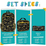 Lone Cone Kids' 3-Piece Back to School Kit - Backpack, Lunchbox & Pencil Case-Construction Style