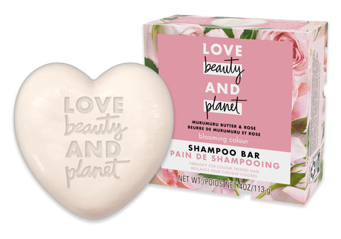 Love Beauty And Planet Blooming Color Shampoo Bar for Color Treated Hair Murumuru Butter & Rose Color Vibrancy 4.0 oz(3pack)