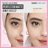 Maybelline Instant Age Rewind Instant Perfector 4-In-1 Matte Makeup, 00 Fair/Light-2pack