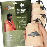 NeedIndeed 4 Pack Emergency Survival Blankets