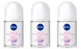 NIVEA Women Extra Brightening Roll-On Deodorant 25ml | 48H Sweat & Odor Protection | Smooth Underarms | Vitamin C & Licorice Formula | Gentle Skin Care for Fresh, Bright Confidence | 3-Pack