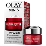 Olay Regenerist Ultra Rich Face Moisturizer, Fragrance-Free, Trial Size, 0.5 oz-2pack