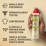 Old Spice Whole Body Deodorant Spray for Men, Aluminum Free, Cucumber + Avocado Scent(3-pack)