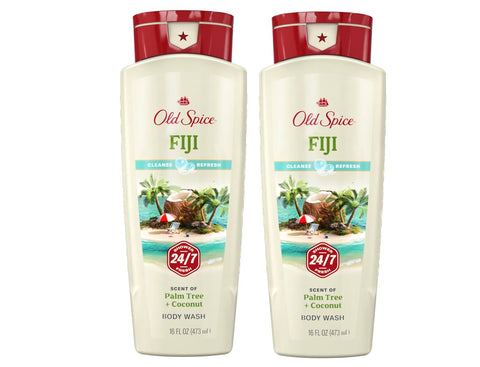 Old Spice Fresher Collection Men's Body Wash, Fiji, 16 Ounce (Pack of 2)