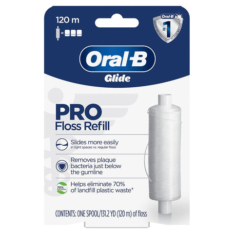 Oral-B Glide PRO Floss Refill, 120m (2 Pack)