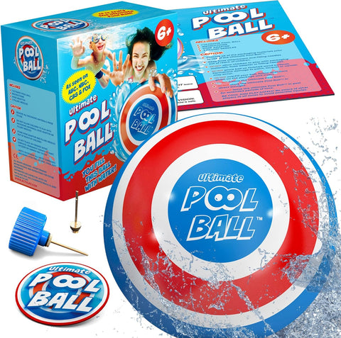 Activ Life The Ultimate Pool Ball - Fill It with Water to Play Underwater Games! (Blue Red)