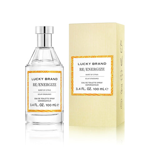 Lucky Brand Re/Energize The New Sustainably-Inspired & Exhilarating Mood-Evoking Unisex Fragrance For Women & Men, 3.4 Fl Oz EDT Spray