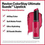 REVLON Lipstick, ColorStay Ultimate Suede Lipstick, High Impact Lip color with Moisturizing Creamy Formula, Infused with Vitamin E,  Finale