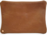 Rustico Large Soft Leather Toiletry Bag with Diagonal Zippers Expandable Dopp Kit
