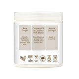 SheaMoisture Daily Hydration Crème Sugar Scrub Care for Dry Skin 100% Virgin Coconut Oil Acacia Senegal Exfoliating Scrub-8 Oz