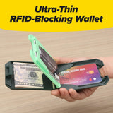 Slim Mint RFID-Blocking Unisex Ultra-Thin Leather Wallet