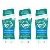 Tom's of Maine Long-Lasting Aluminum-Free Natural Deodorant for Women, Unscented, 2.25 oz. 3-Pack