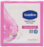 Vaseline Healthy Plus Bar Soap Healty Bright - 6 x 75 gram
