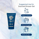 Versace Eros by Versace Gift Set -- .17 oz Mini EDT + .8 oz Shower Gel + .8 oz After Shave Balm (Men)