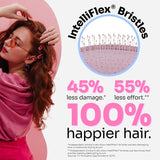 Wet Brush Original Detangling Brush, Purple (Reclaimed Romance) - Soft and Flexible Bristle Brush for Curly, Straight, Thick, and Wavy Hair