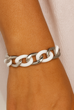 Stainless Steel and white ceramic bracelet