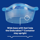 Ziploc Endurables Small Container, 2 Cups, Reusable Silicone Bags and Food Storage Meal Prep Containers-2pack