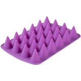 Wilton 24-Cavity Cone Shaped Bite Size Silicone Treat Mold, Purple