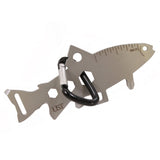 KeyGear Trout-Shaped Pocket Size Stainless Steel Multi-Tool with Carabiner