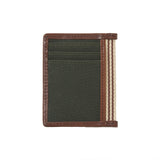 BAEKGAARD Wallet ID Card Case with Bottle Opener, Canvas with Leather Trim