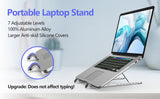 Ergonomic Adjustable Notebook/Laptop Stand, 7 Levels of Height, Easy to Carry, Heat Dissipation Posture