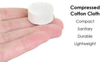 (3 PACK) PopUp Biodegradable Compressed Cotton Reusable Washable Towel 12"x22"
