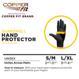 Copper Fit Guardwell Copper Infused Hand Protection Compression Gloves