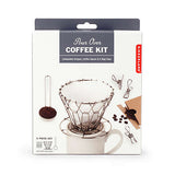 Kikkerland Design Collapsible Pour Over Coffee Maker Set