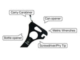Maxout Eat'N Tool XL - Multi-function Tool with Fork, Spoon, Bottle Opener, Can Opener, Screwdriver, Wrench for Camping, Hiking and Picnic
