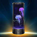 LED Fantasy Jellyfish Lamp with Vibrant 5 Color Changing Light Effects, Synthetic Jelly Round Aquarium Mood Lamp