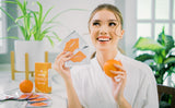 Orange Collagen Vegan Lip Mask and Lip Scrub Kit – 15 Pairs - Exfoliate and Moisturize for Dry Lips with Gel Lip Pads