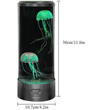 LED Fantasy Jellyfish Lamp with Vibrant 5 Color Changing Light Effects, Synthetic Jelly Round Aquarium Mood Lamp
