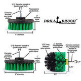 The Ultimate Kitchen Cleaning Supplies Drill Brush Attachment Kit, Green, Medium