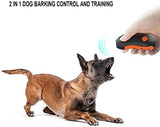 Dog Barking Deterrent Device, Portable Rechargeable Ultrasonic Anti Barking Dog Training Tool, Laser Toy For Cat and Dog, Orange & Black