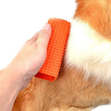 (2 Pack) Pet Bath Brush Soft Silicone Rubber Grooming Brush Short Hair Cats Dogs