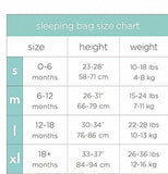 aden + anais Cozy Slumber Muslin Four Layer Sleeping Bag, Blue Multi-Color, Large