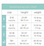 aden + anais Cozy Slumber Muslin Four Layer Sleeping Bag, Ba Baby Cakes, Pink & White