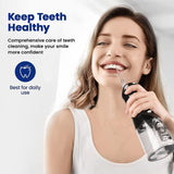 Elifloss Cordless Rechargeable Water Dental Flosser Oral Irrigator with 4 Modes and 7 Tips