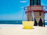Stemless Plastic Wine Glasses Clear Flexible and Shatterproof, 16 Oz, Set of 4 or Set of 10