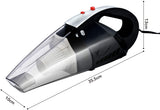 Car Vacuum Cleaner, GSSUSA High Power Portable Vacuum Cleaner with Reusable 2 Pcs Steel HEPA Filter, Wet and Dry Use, LED Light