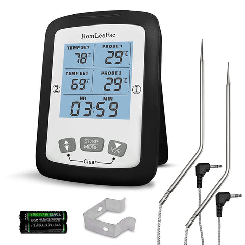 Meat Thermometer, Dual Probe Digital Instant Read Food Thermometer wit –  DealJock