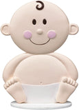 Wilton Baby Face Cake Topper Shower Keepsakes, 1 Ct