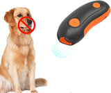 Dog Barking Deterrent Device, Portable Rechargeable Ultrasonic Anti Barking Dog Training Tool, Laser Toy For Cat and Dog, Orange & Black
