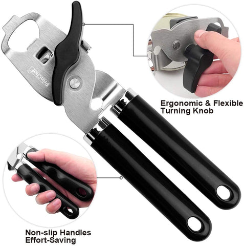 2 In 1 Safety Can Opener Manual Edge Opener, No-trouble-lid-lift Manual Can  Opener With Magnet Side Cut Hand Can Opener