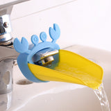 (2 Pack) Water Faucet Sink Handle Extender for Children, Blue & Yellow Crab