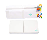 EZ 2-in-1 Baby Bath Kneeler and Elbow Rest Pad with Bath Toys, White