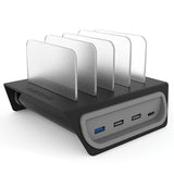 Naztech Adaptive Fast Charge Power Hub4, 4 Ports Charging Station, Black