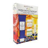 Earth to Skin Super Fruits Starter Kit - Blueberry Exfoliating Cleanser, Citrus Day Cream, Avocado Overnight Mask & Banana Eye Cream