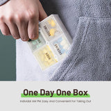 MEDca Large Weekly Pill Organizer Box - 7 Day Week Pill Planner Organizers with 4 Times a Day Daily Compartments